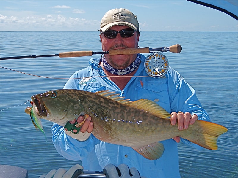 grouper on fly