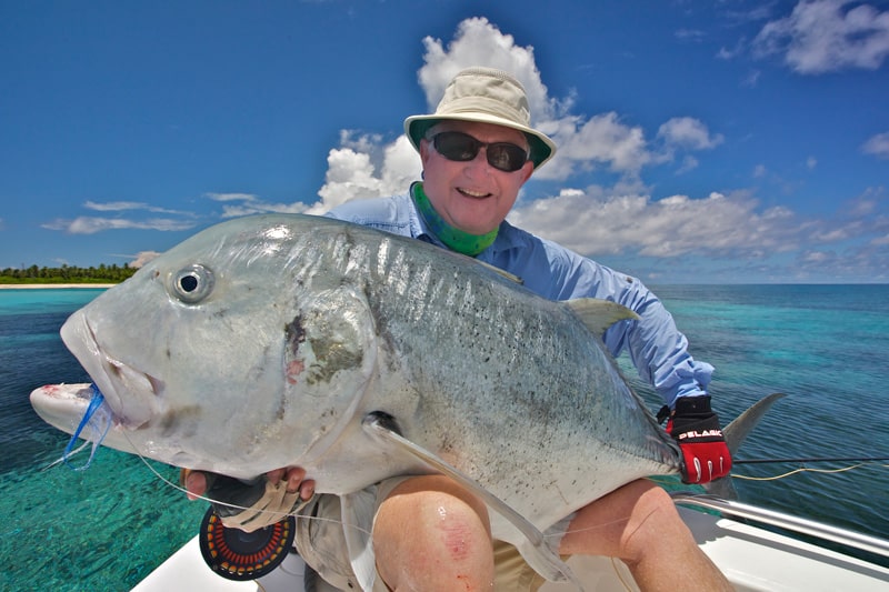 Seychelles big giant trevally