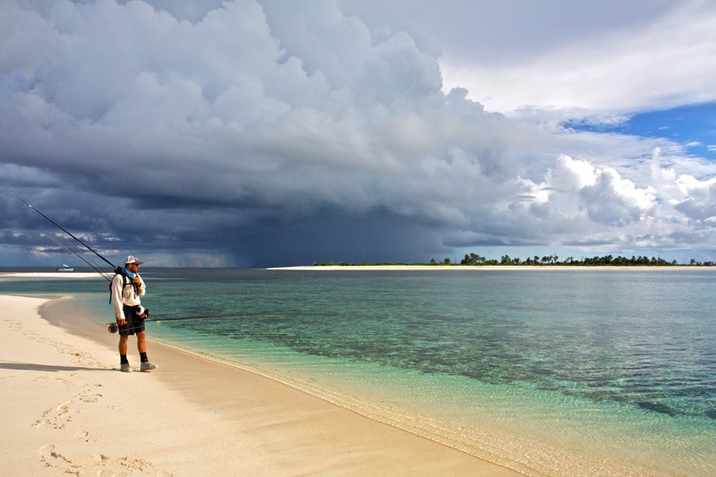 Seychelles storm clouds