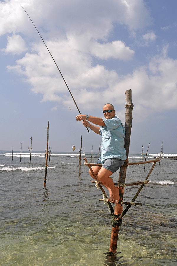 Sri Lanka Stilt Fishing Photo