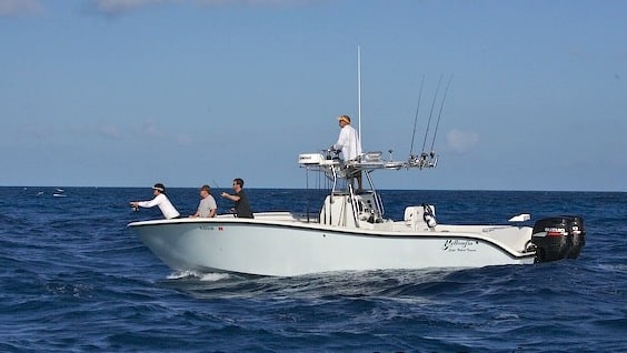 34 Yellowfin center-console fishing boat