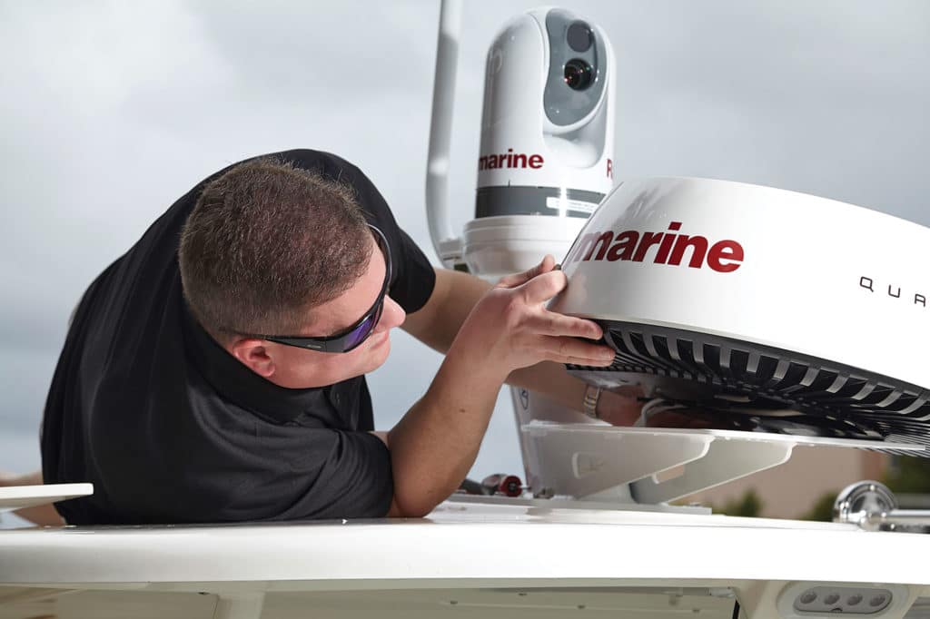 Raymarine Radar Dome Installation