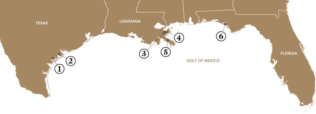 Gulf of Mexico fishing and hunting operators
