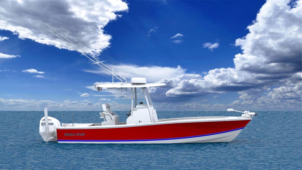 Regulator 26XO Crossover Boat Illustration