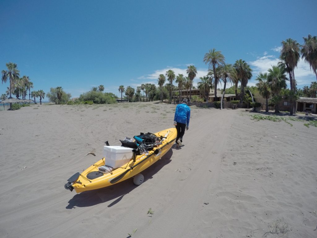 pulling Hobie kayaks to fish Baja’s Central Sea of Cortez