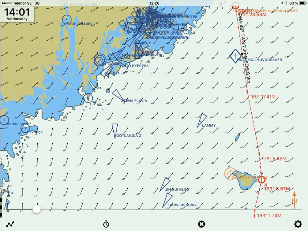 Seapilot Navigation GIRB weather mobile app screenshot