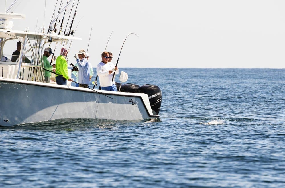 Fishing off Port Canaveral, Florida