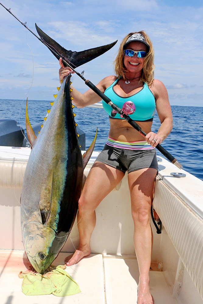 lady angler yellowfin tuna