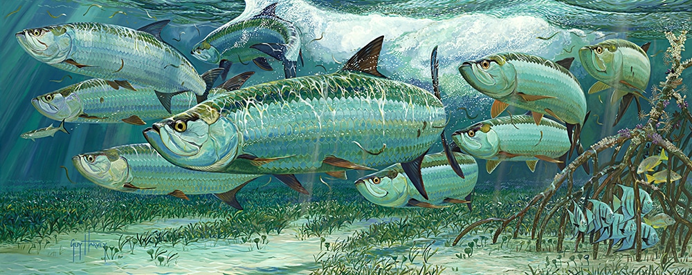 Guy Harvey painting silver kings