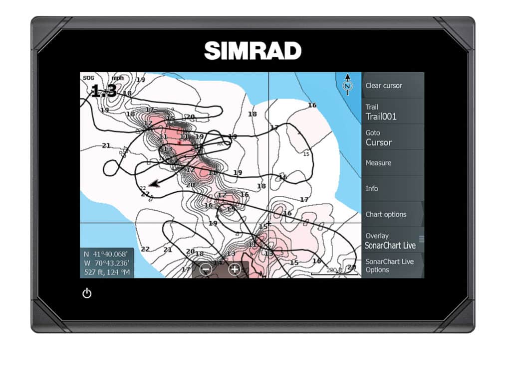 Simrad SonarChart Live Overlayd