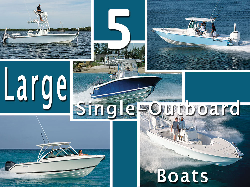 Big Single Outboard Fishing Boats