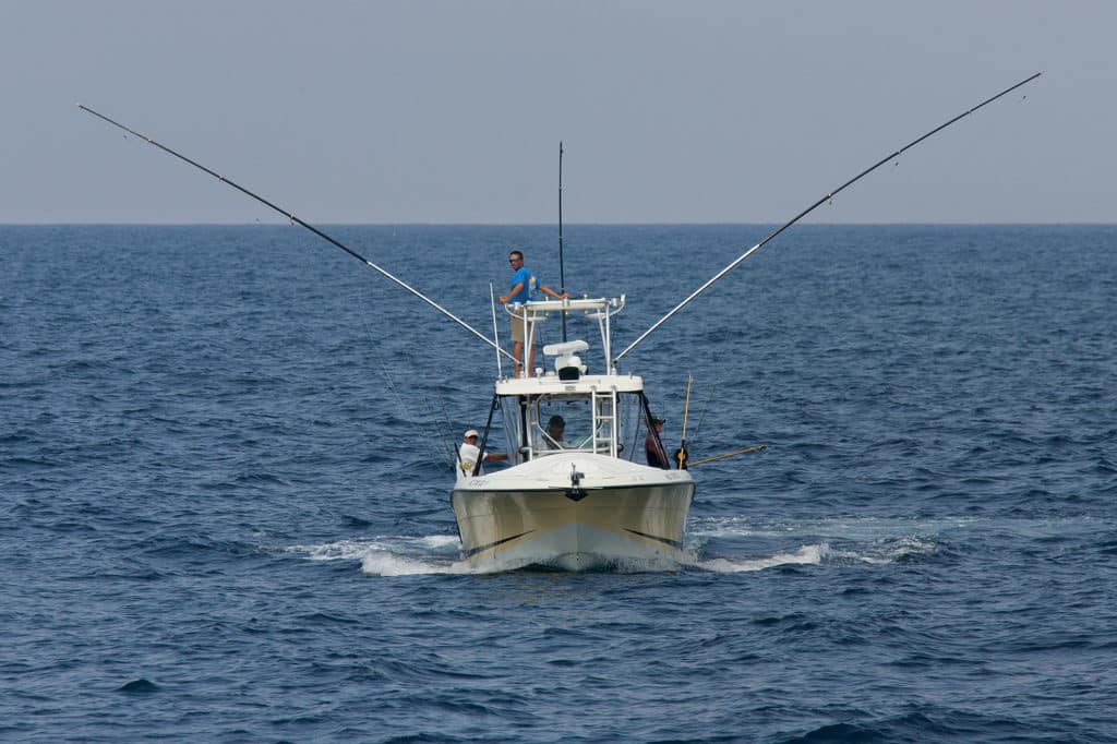 Small Boat Trolling Setup, Trolling for Tuna