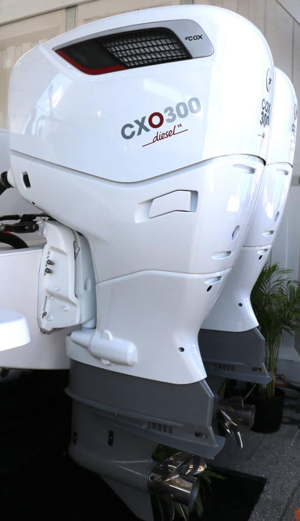The new CXO300 diesel outboard from Cox Powertrain