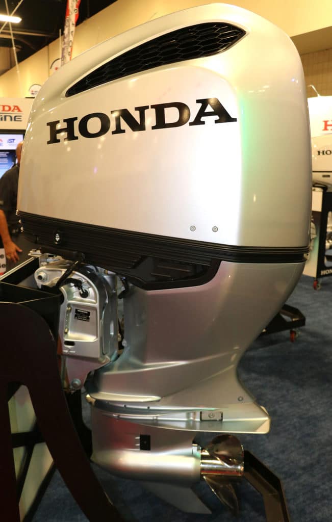 Honda Marine's V-6 outboards offer new styling.