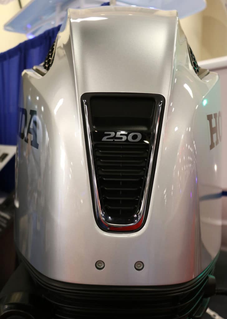 Honda's V-6 outboards now sport more streamlined cowls.