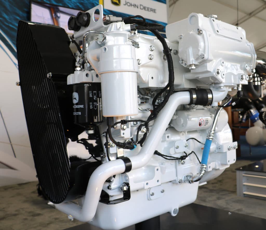 John Deere's newest four-cylinder inboard diesel engine