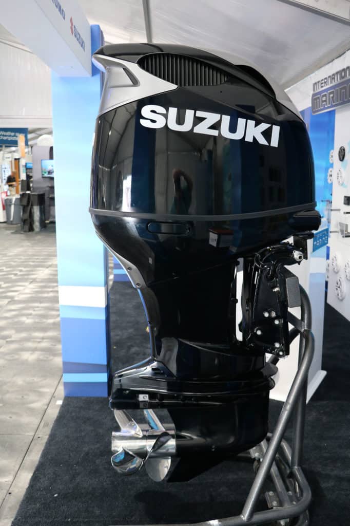 Suzuki Marine's biggest outboard to date is the 350 V-6.