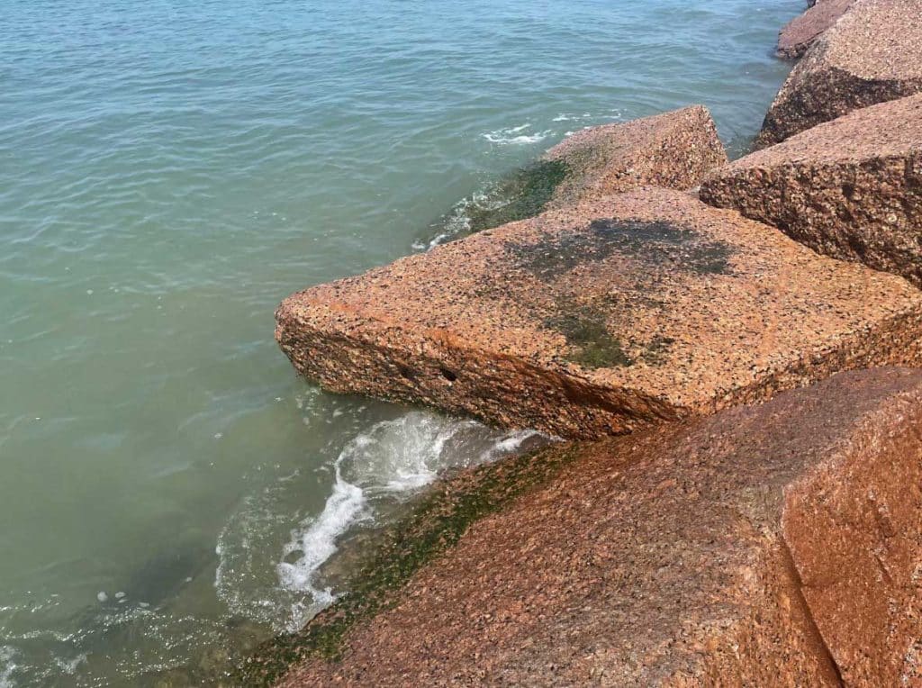 Rocks at the jetty