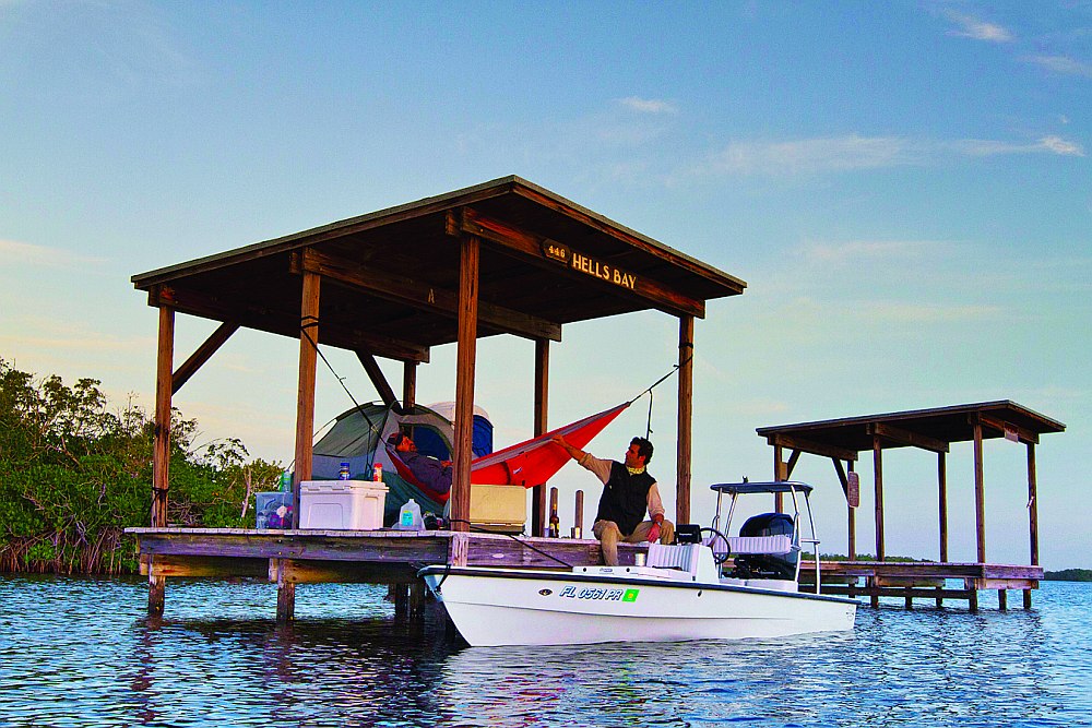 chickee fishing Everglades Florida