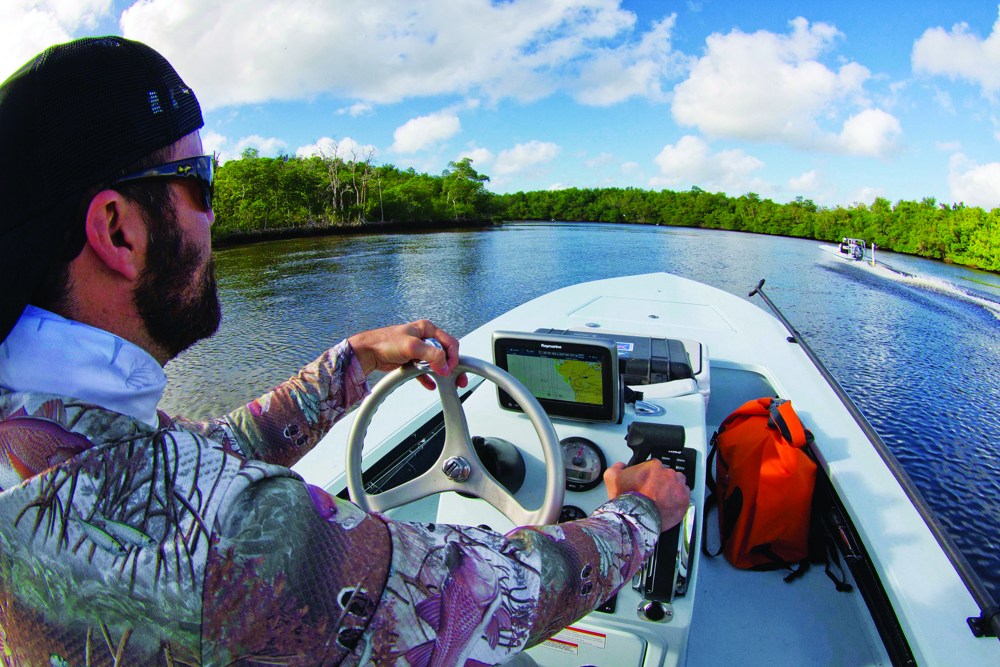 buddy skiff fishing Everglades Florida