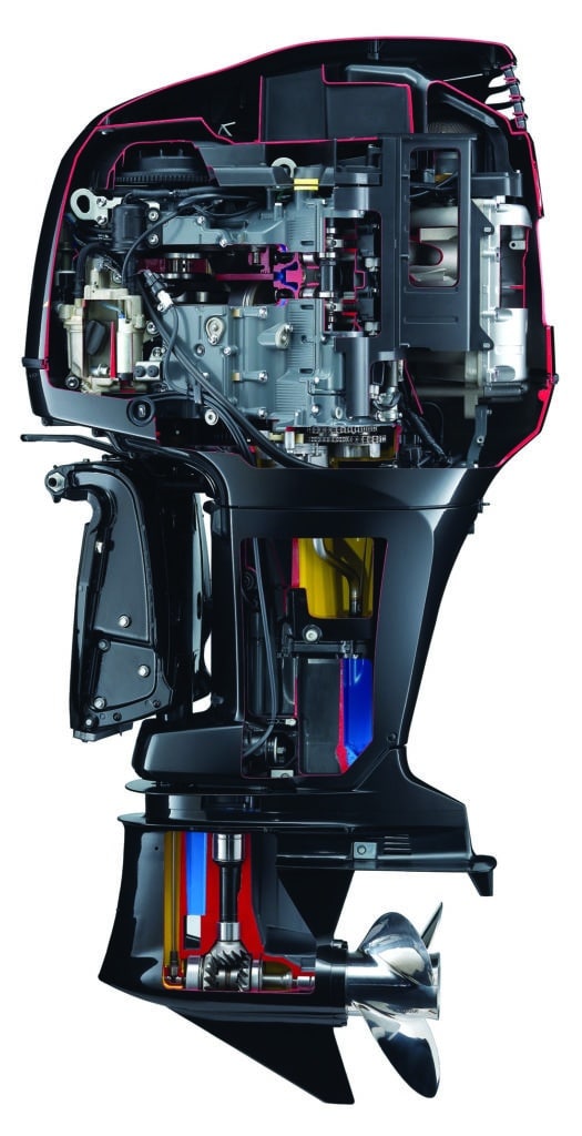 Suzuki outboard boat engine internal components