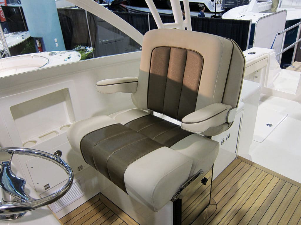 helm chairs on boats
