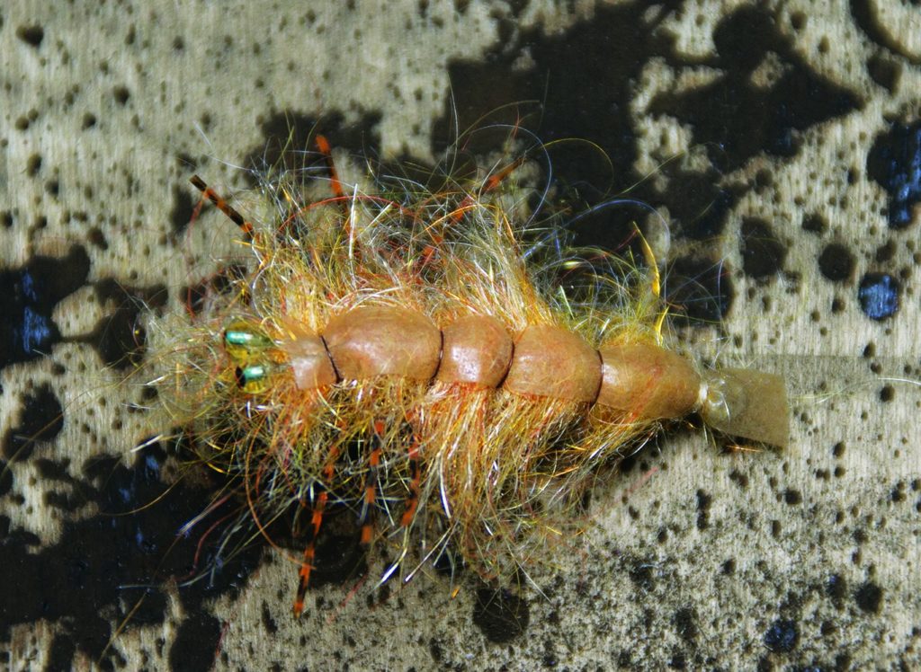 Fishing fly that imitates a sargassum shrimp