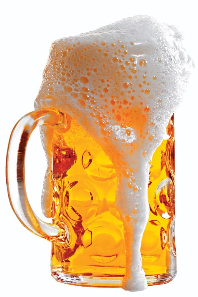 Frosty mug of beer