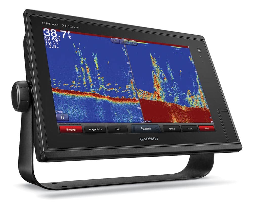 Garmin Full-Band Chirp fishfinder fishing display screen shot