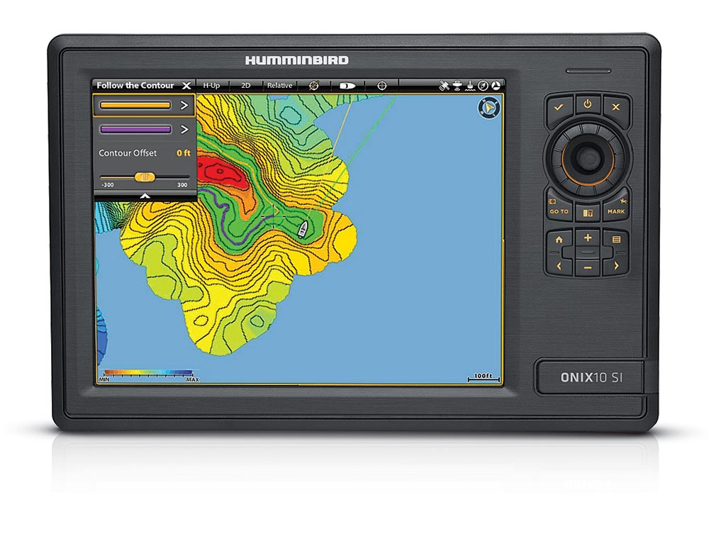 Humminbird i-Pilot Link Interface fishfinder fishing display screen shot