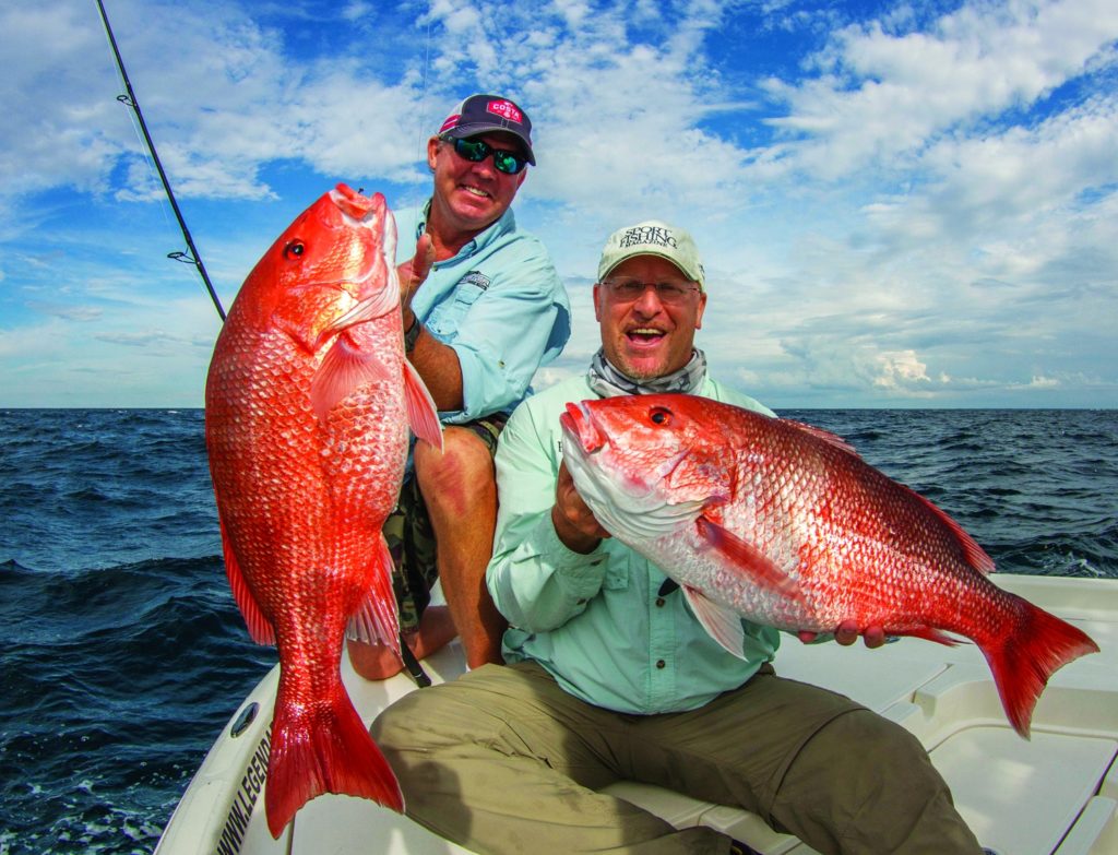 A brace of beautiful red snapper