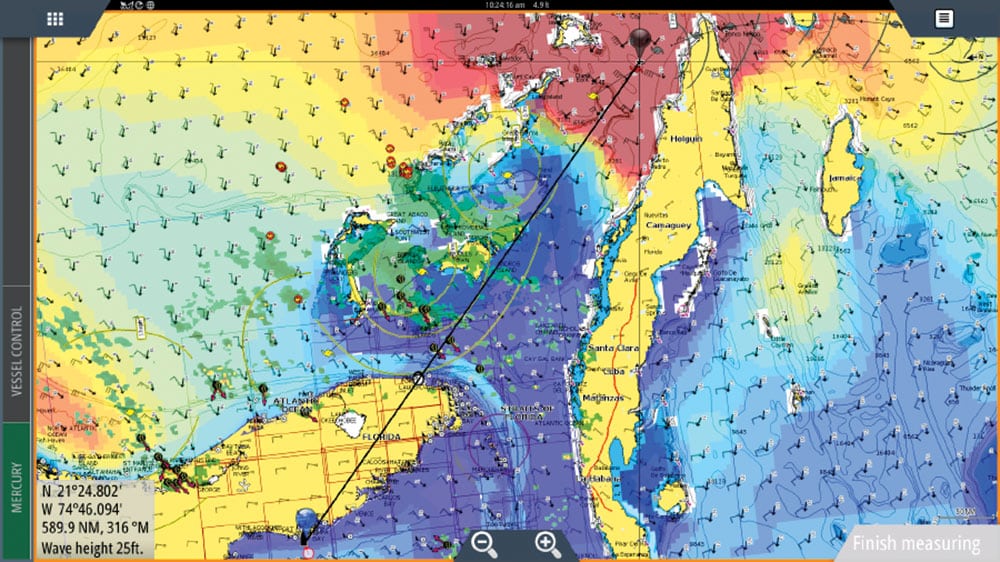 Simrad Sea Surface Temperature Overlay