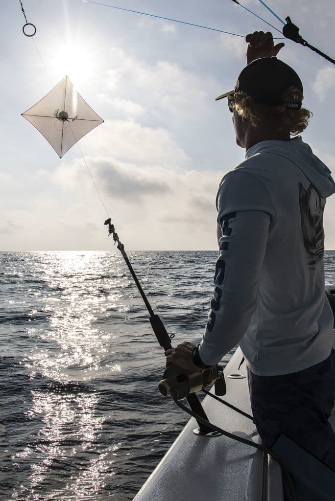 Kite fishing