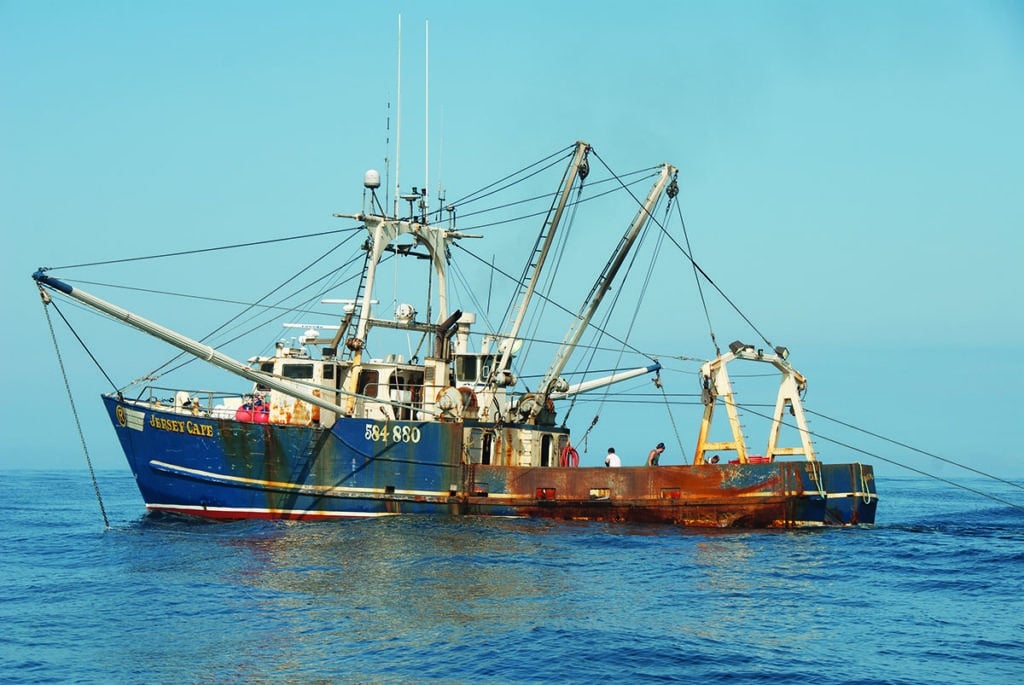 Commercial fishing trawler