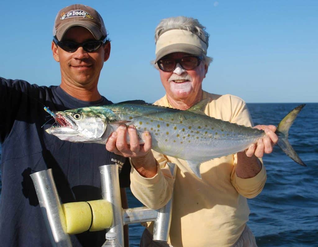 Fishing captain wearing zinc oxide