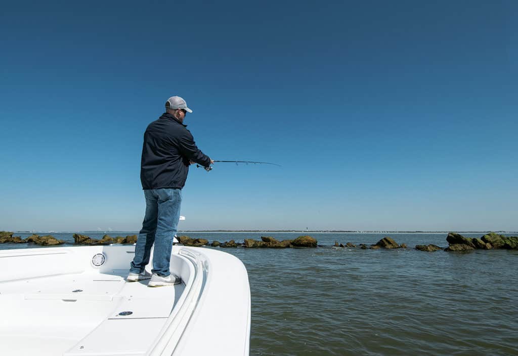 Bow casting platform on the 26XO