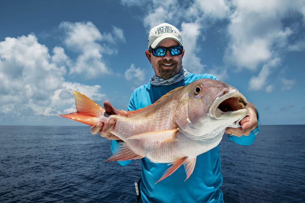 Large mutton snapper caught in the Dry Tortugas