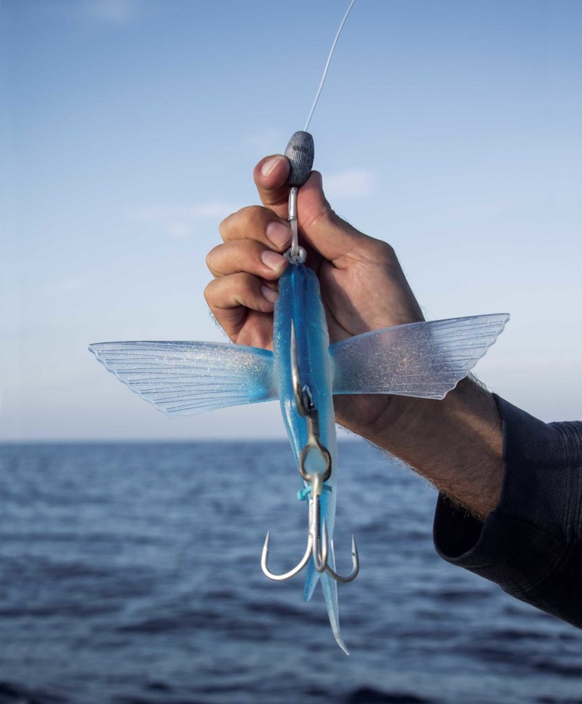 Flying-fish lure for kite anglers