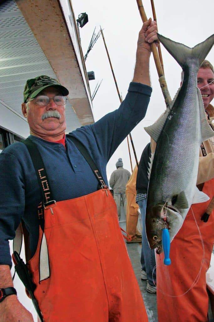 catching big bluefish in New Jersey