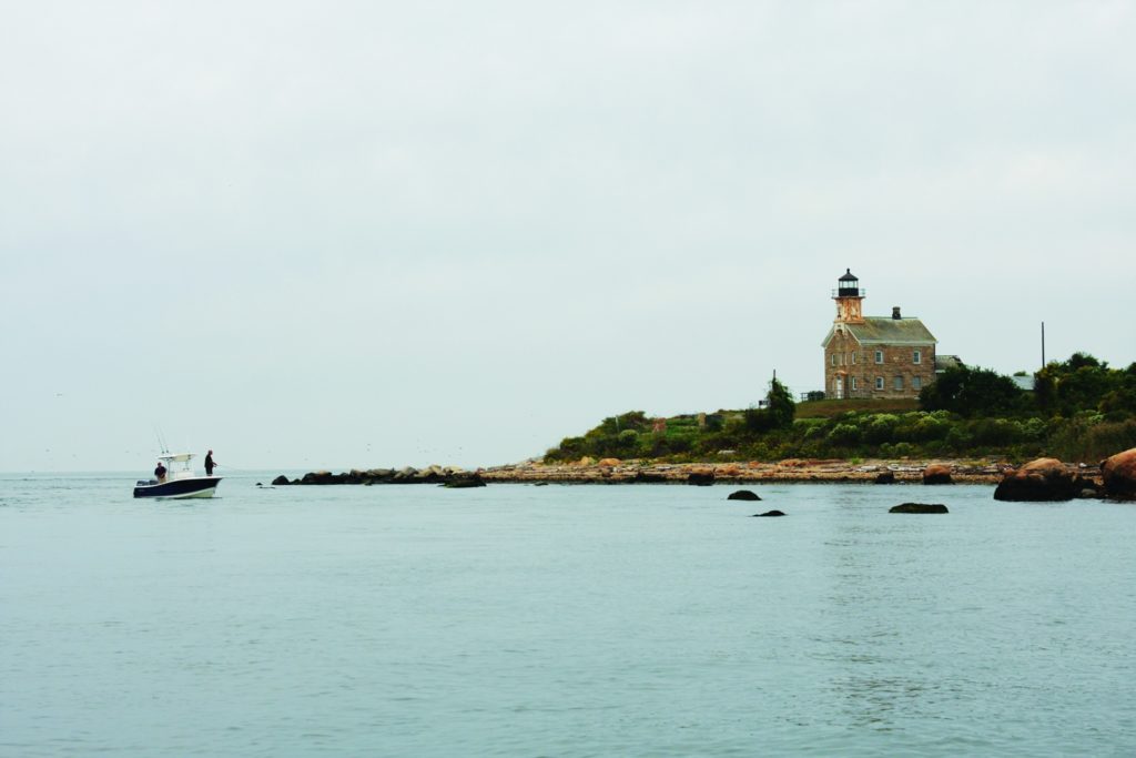 Fishing stripers and blues in Northeast boulder fields - Plum Island Light