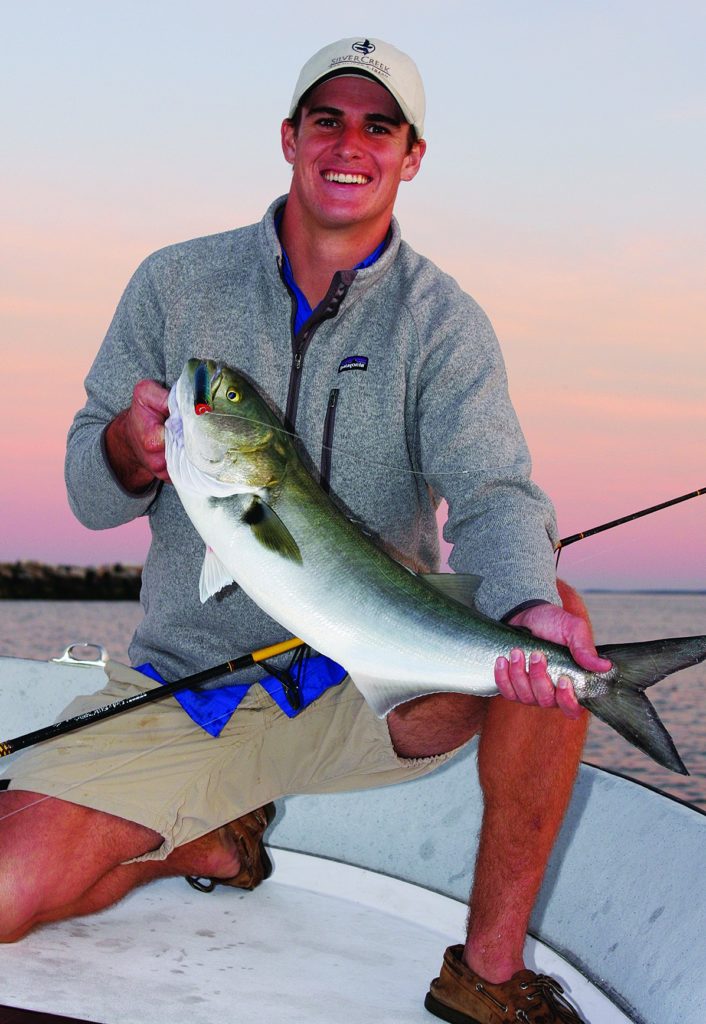 Fishing stripers and blues in Northeast boulder fields - a trophy bluefish