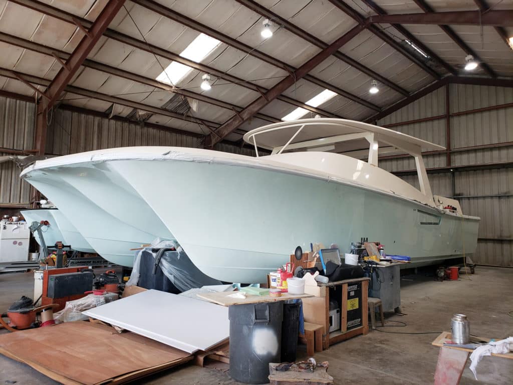 Calcutta Boats 480 in its finishing stages