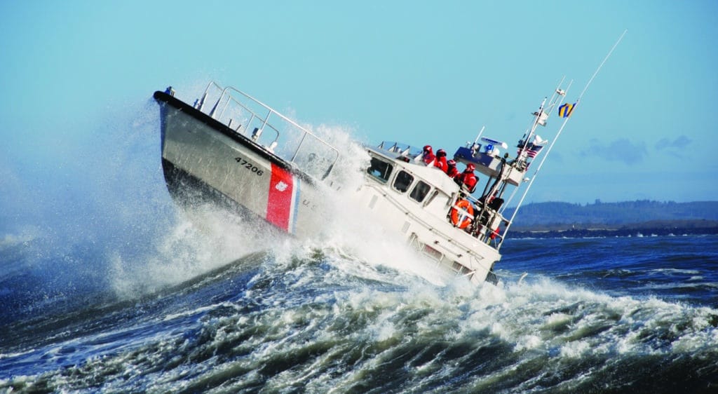 The Coast Guard uses special rollover craft to rescue boats that fall victim to this infamous Pacific inlet.