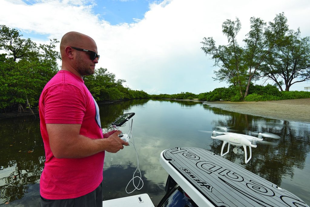 Drones and fishing - taking off