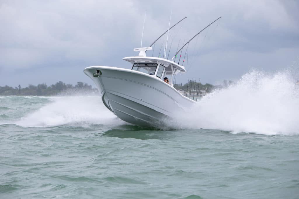 Sea Fox 368 Commander running shot