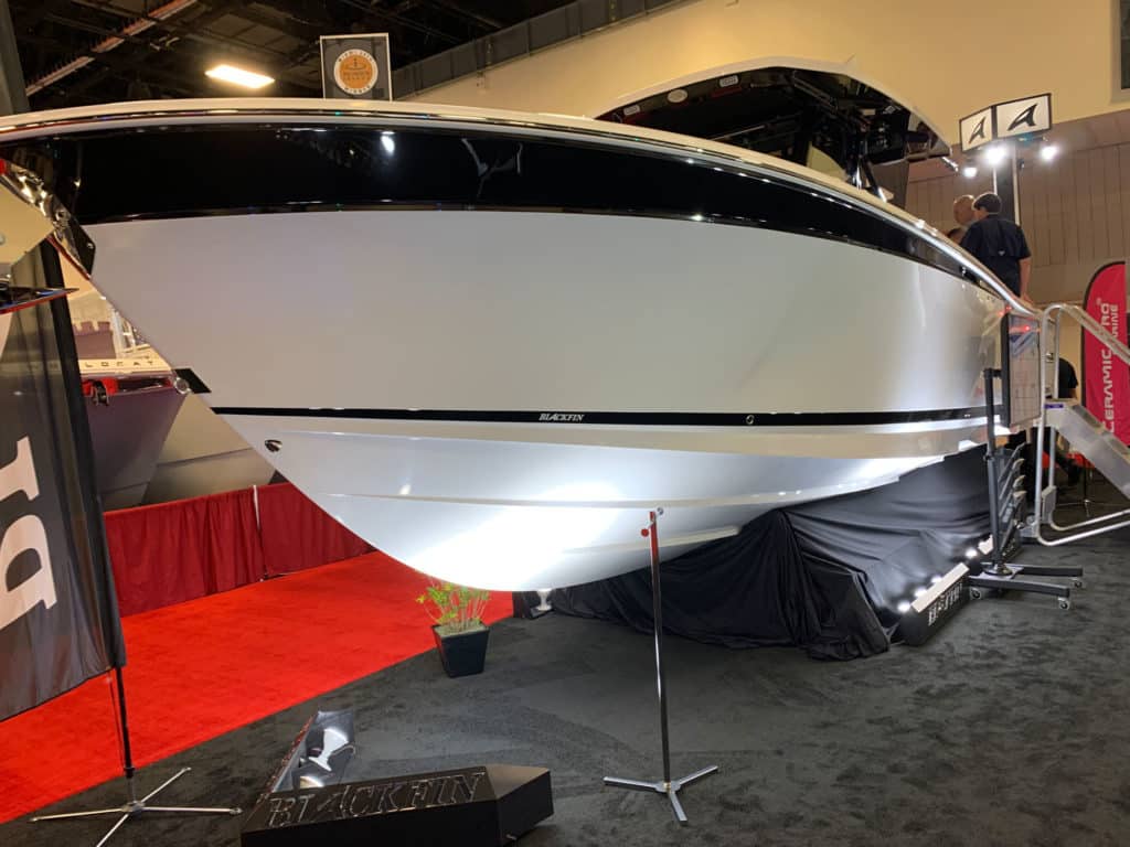 Blackfin 332CC in the convention center