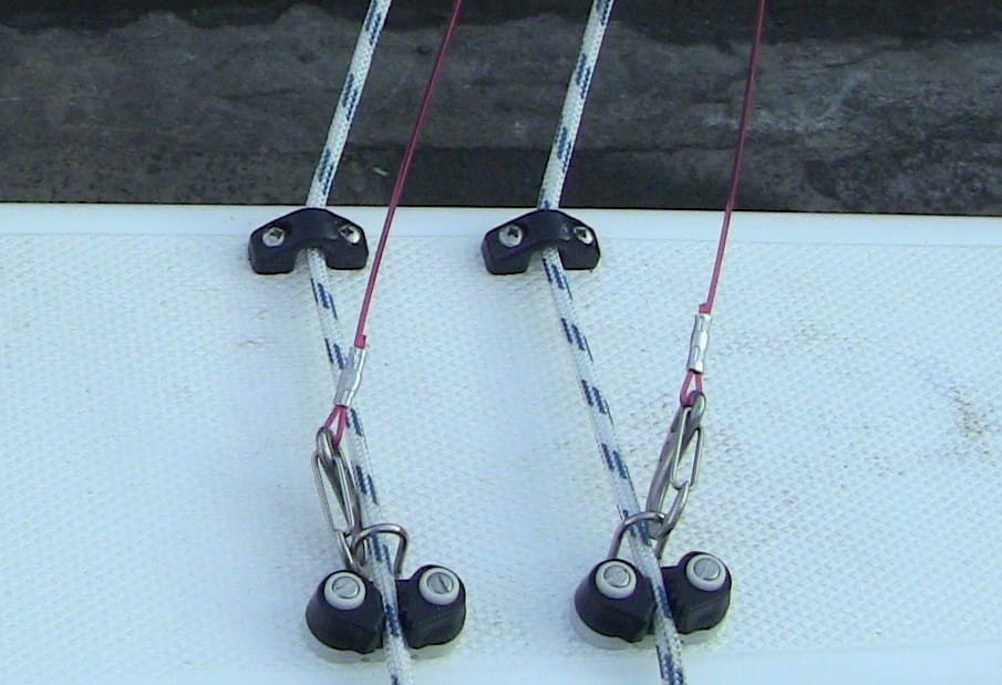 setting up offshore outriggers - spring gate