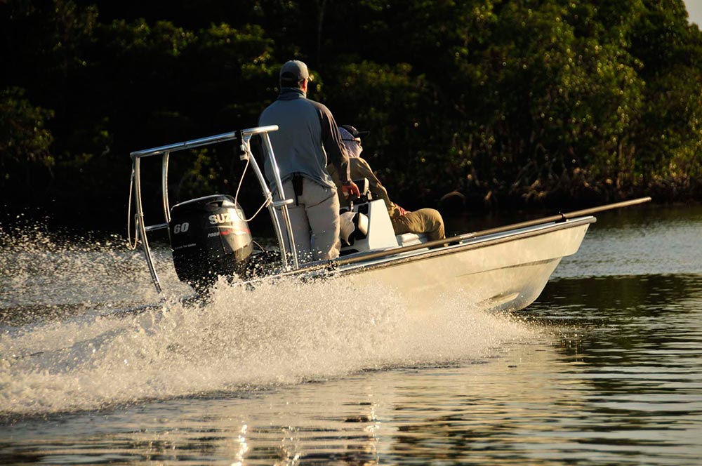 Hell's Bay Professional sport-fishing boat