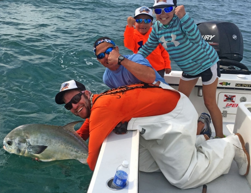 Permit released by Capt. Jason Stock, named a Top Charter Captain of the Year 2017 by Sport Fishing magazine fans