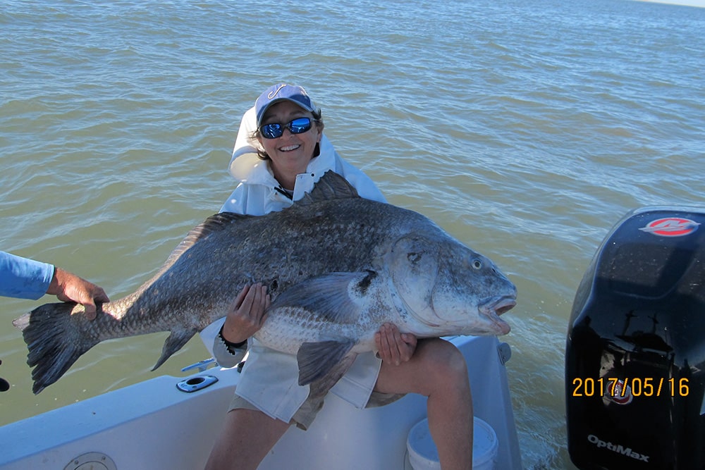 black drum fishing